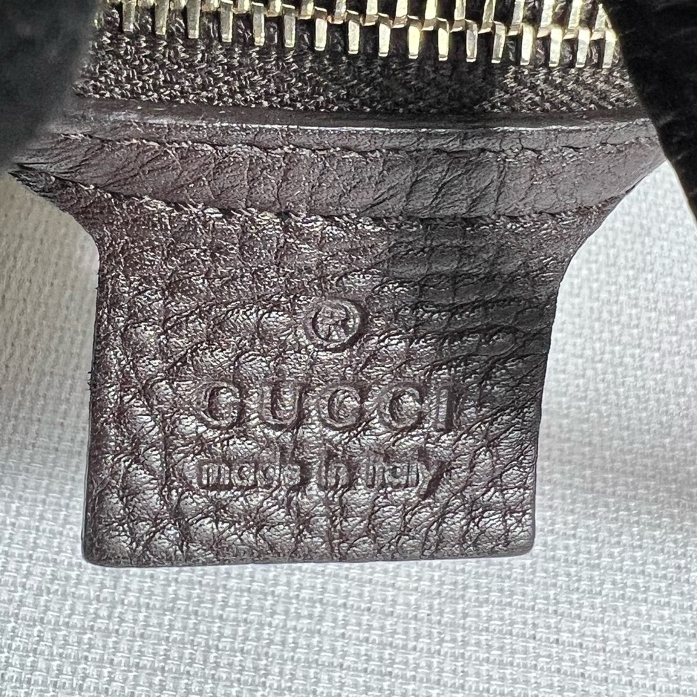 Gucci Black Pebbled Leather Jackie Web Hobo Bag – Made in Italy - Picture 11 of 16